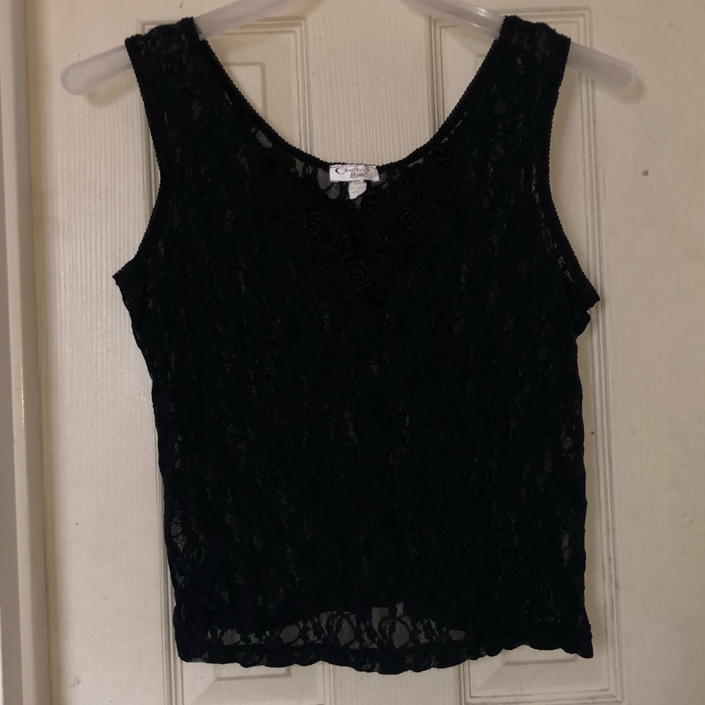Black lace Top size: XL